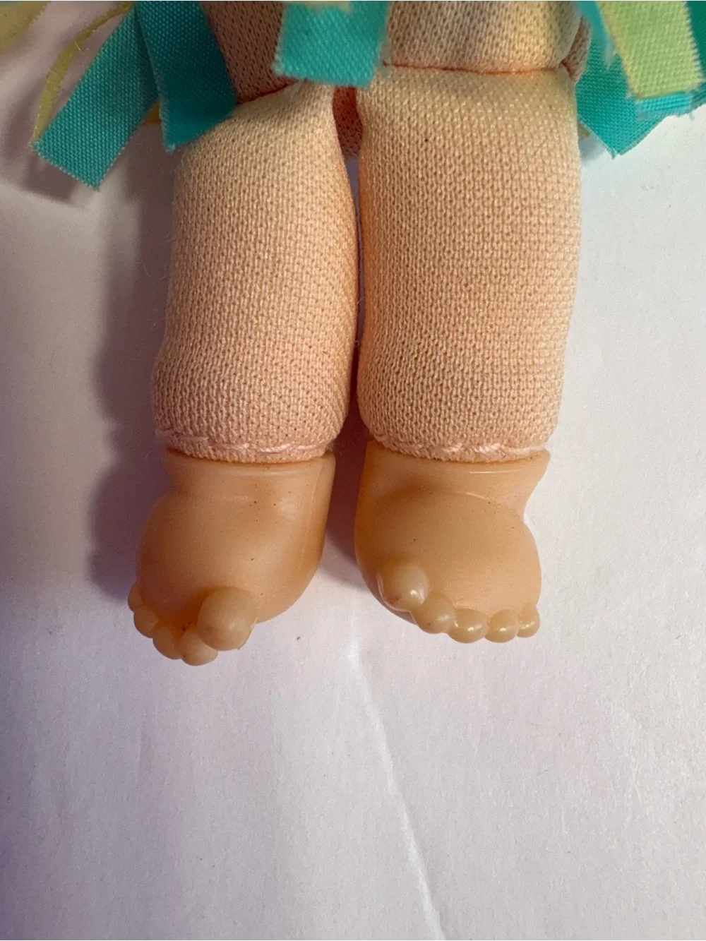 Vintage 1995 Mattel CPK Twin Dolls in Orange, Green & Denim-Style Outfits
